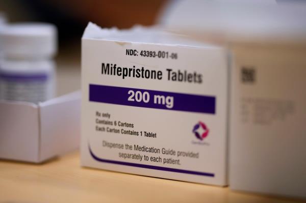 Close-up view of Mifepristone tablets at a Planned Parenthood clinic in Ames, Iowa on July 18, 2024.